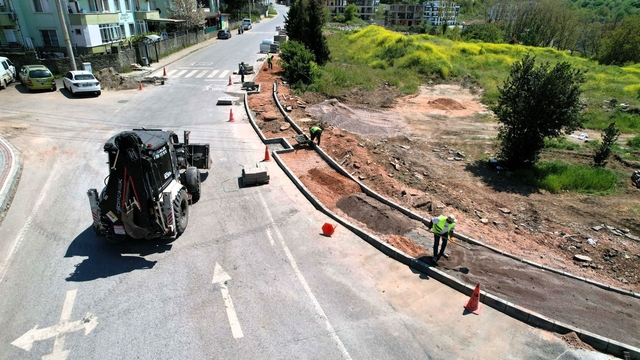 Başiskele'de trafiği rahatlatacak kavşak düzenlemesinde sona yaklaşılıyor