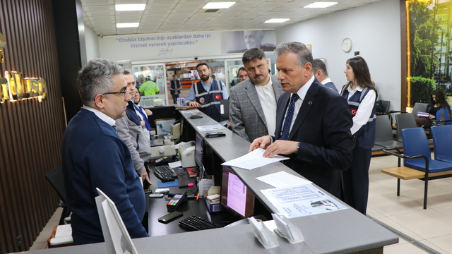 Samsun'da otogarında bayram öncesi 'bilet fiyatı' denetimi