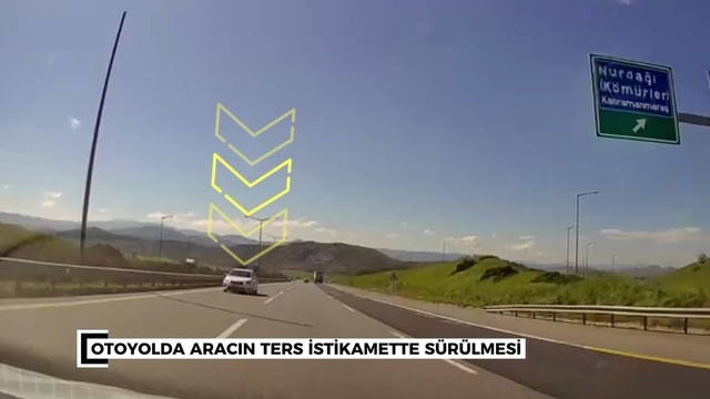 Otoyolda ters yönde ilerleyen sürücüye 90 bin TL ceza