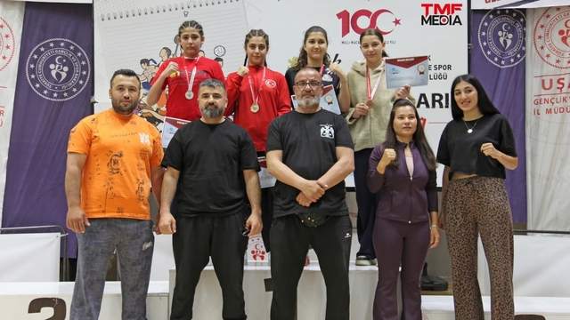 Aydınlı sporcular Uşak'tan madalya ile döndü