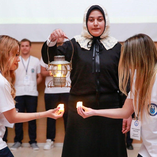 Bayburt'ta hemşirelik öğrencileri için üniforma giyme töreni düzenlendi