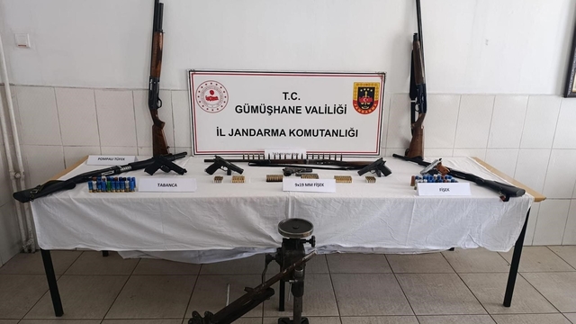 Gümüşhane'de jandarmadan silah operasyonu