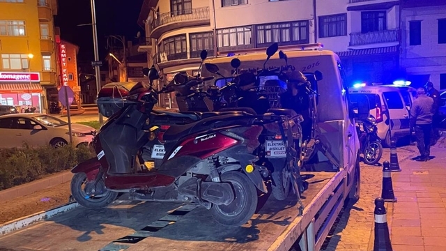 Akşehir'de motosikletlere sıkı denetim