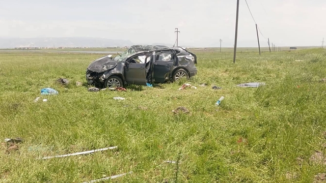 Şırnak'ta takla atan SUV tipi araçtaki sürücü yaralandı