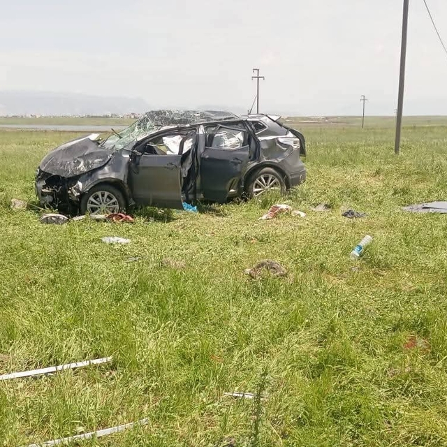 Şırnak'ta takla atan SUV tipi araçtaki sürücü yaralandı