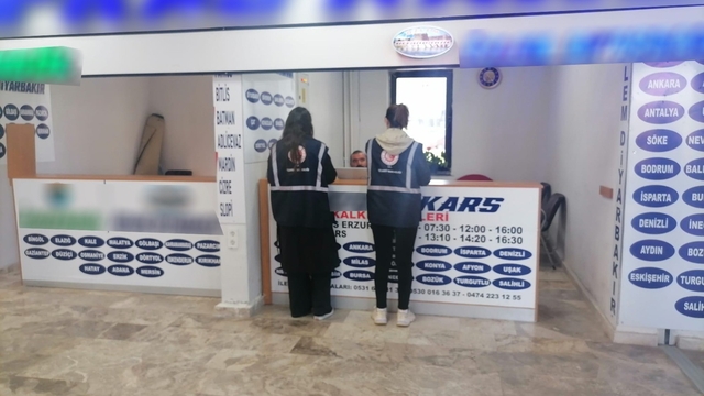 Kars'ta şehirlerarası otobüs firmalarına sıkı denetim