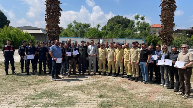 Sarıgöl'de 95 kişiye yangın eğitimi