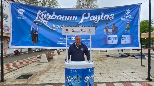 Gümüşhacıköy'de kurban bağış standı açıldı