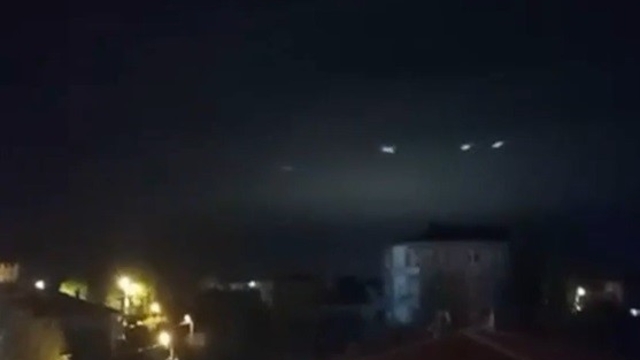 Sakarya'da gökyüzünde görülen ışıklar merak uyandırdı