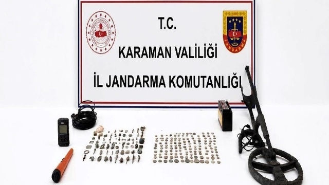 Karaman'da tarihi eser ele geçirildi: 12 tutuklama