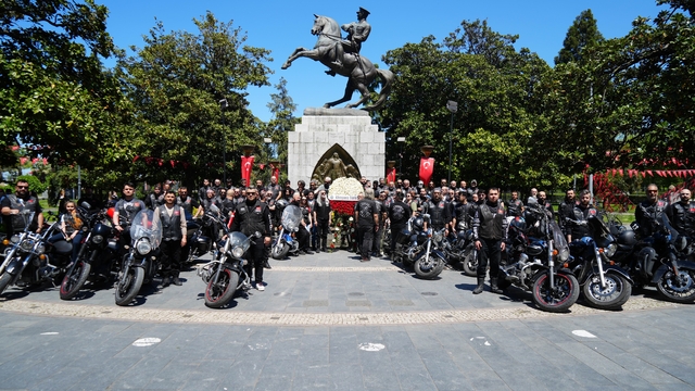 81 ilden chopper motosikletçiler Samsun'da buluştu