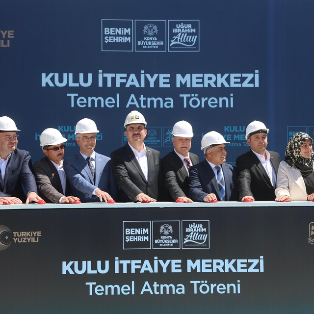 Başkan Altay Cihanbeyli ve Kulu'yu ziyaret etti, Kulu İtfaiye Merkezi'nin t...