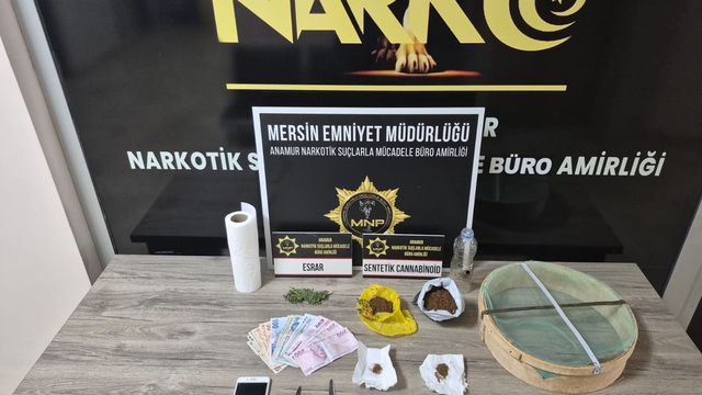 Mersin'de uyuşturucu operasyonunda yakalanan şüpheli tutuklandı