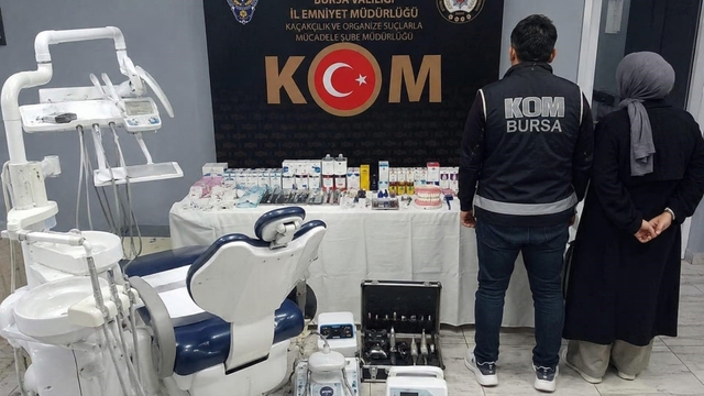 Bursa'da sahte diş muayenesine baskın: 2 gözaltı