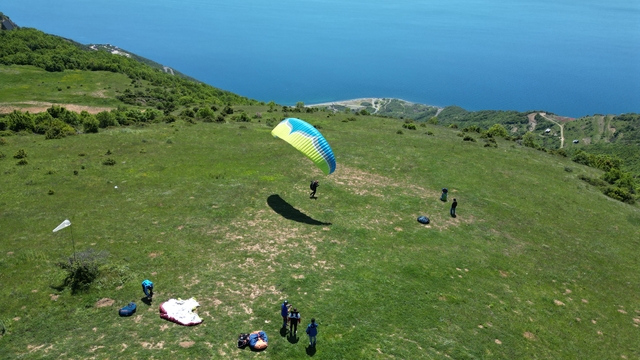 Uçmakdere hafta sonu adrenalin tutkunlarını ağırlıyor