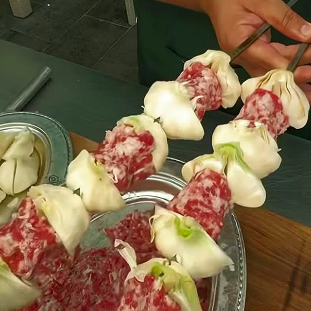 Araban'da sarımsak kebabı sezonu başladı