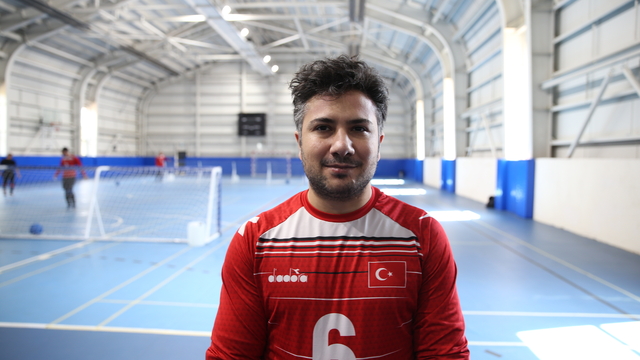 Milli golbolcü Yunus Emre'nin hedefi Çin'de yapılacak dünya şampiyonasında birincilik