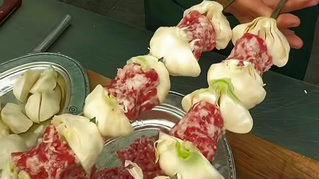 Araban'da sarımsak kebabı sezonu başladı