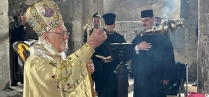 Fener Rum Patriği Bartholomeos, Nevşehir'de ayin yönetti