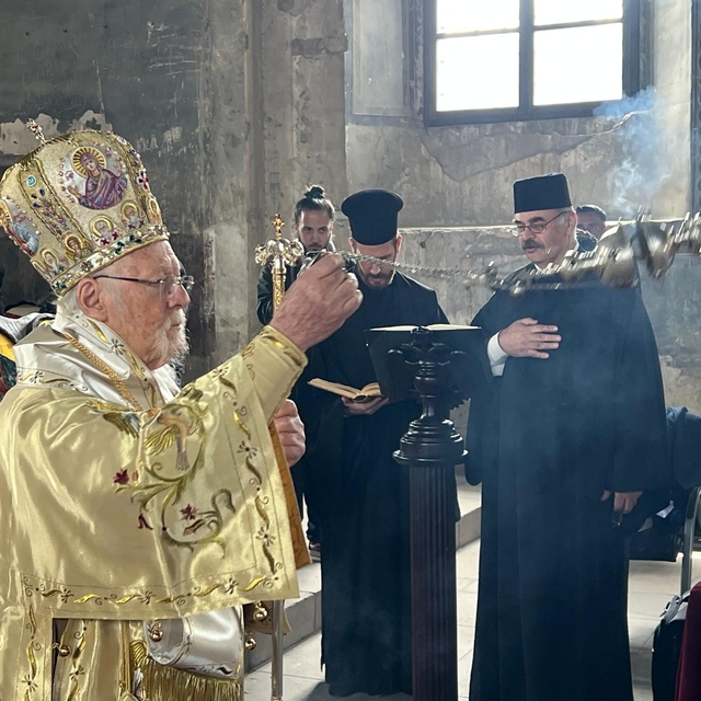 Fener Rum Patriği Bartholomeos, Nevşehir'de ayin yönetti