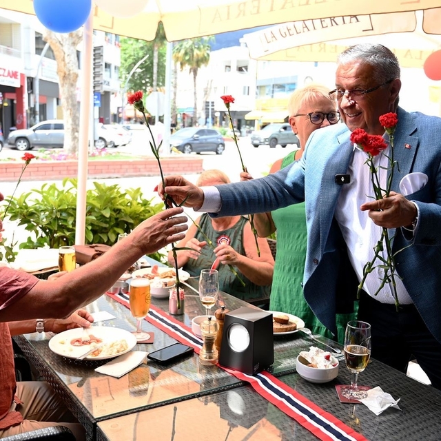 Kemer'de Norveç milli bayramı kutlandı