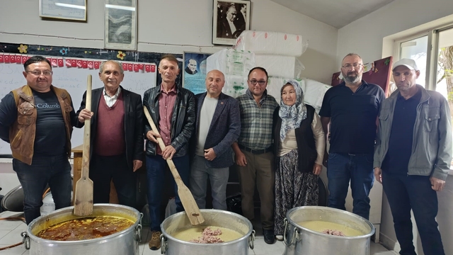 Fundacık köy hayrına yoğun katılım