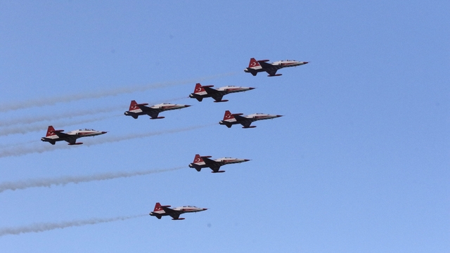SOLOTÜRK ve Türk Yıldızları'ndan Samsun'da prova uçuşu