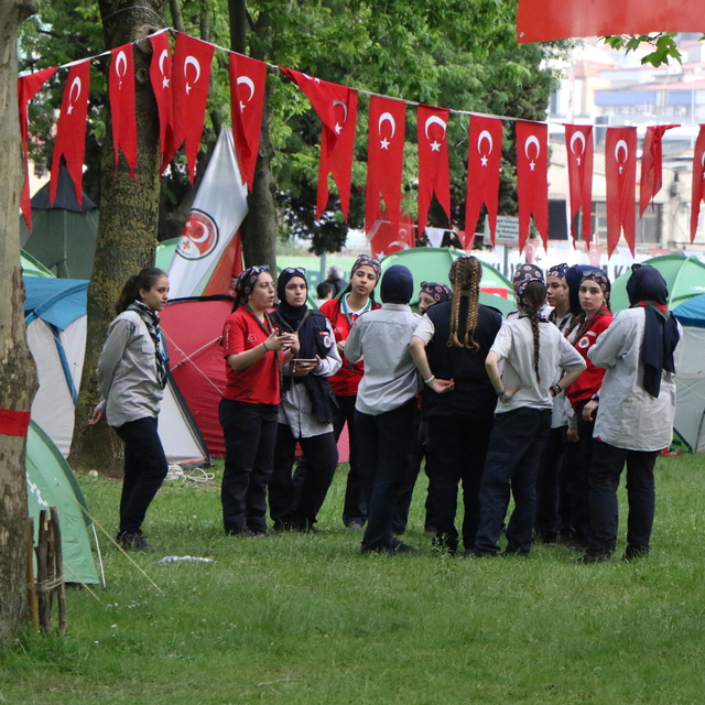 Samsun'da 500 izci kampa girdi