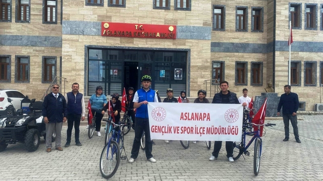 Aslanapa'da bisiklet turu düzenlendi