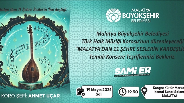 Malatya'dan 11 şehre türkü köprüsü