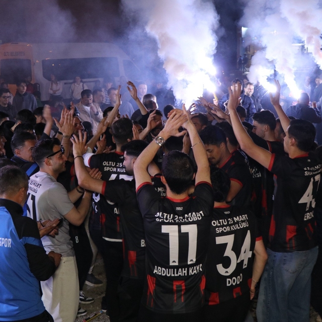 Oltu'da şampiyonluk coşkusu