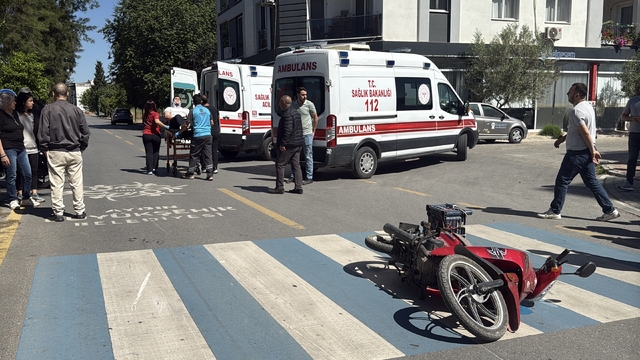 Aydın'da iki motosikletin çarpıştığı kazada sürücüler yaralandı