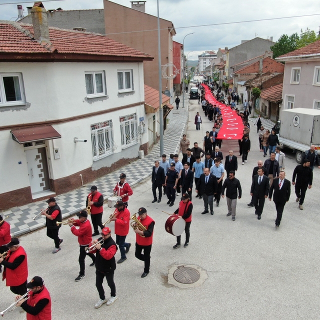 İnönü'de 107. Yıl Gençlik Yürüyüşü düzenlendi