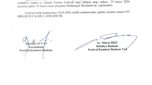 Havza 25 Mayıs Festivali, sel felaketi nedeniyle iptal edildi