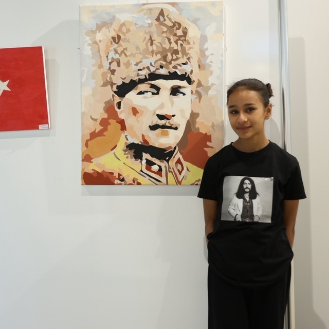 Kartepe'de 19 Mayıs ruhu tuvallere yansıdı