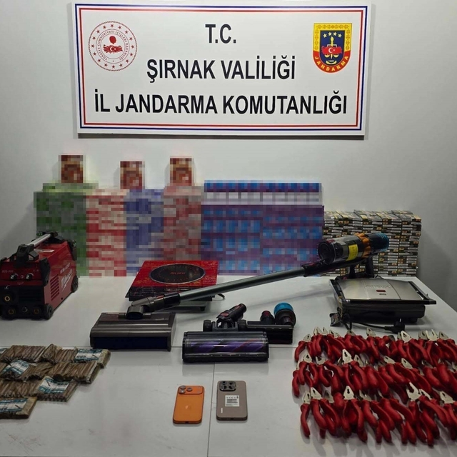 Şırnak'ta 23 milyon 812 bin lira değerinde kaçak malzemeler ele geçirildi