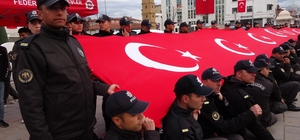 Yozgat'ta bayrak yürüyüşü coşkuyla gerçekleştirildi