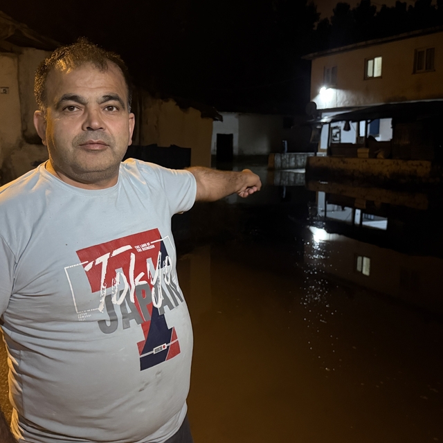Turhal'da Yeşilırmak suyu taştı, bazı evleri su bastı