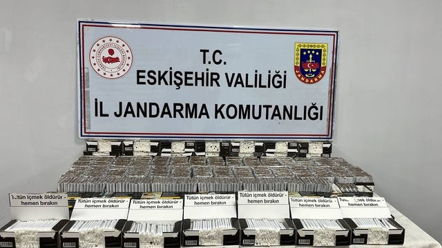 Eskişehir'de içi tütün doldurulmuş 21 bin 240 makaron ele geçirildi