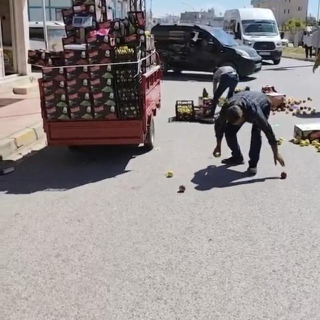 Mardin'de otomobil ile motosiklet çarpıştı