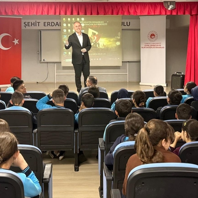Bayburt'ta öğrencilere sıfır atık ve çevre bilinci anlatıldı