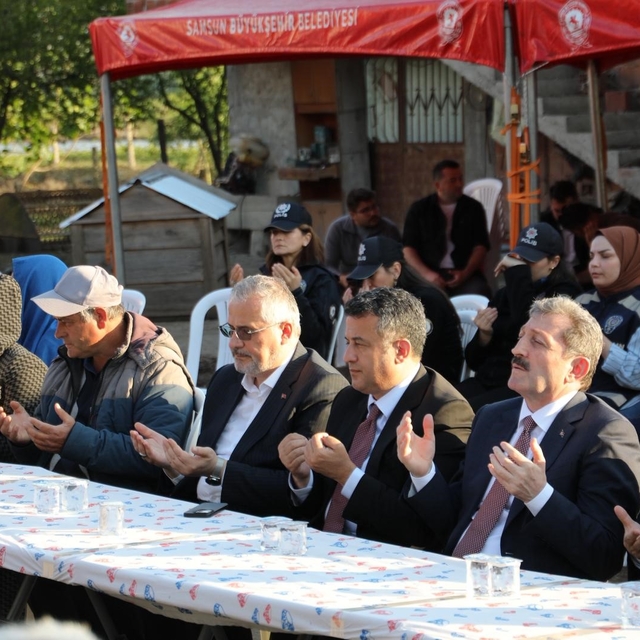 Şehit polis için Bafra'da mevlit okutuldu