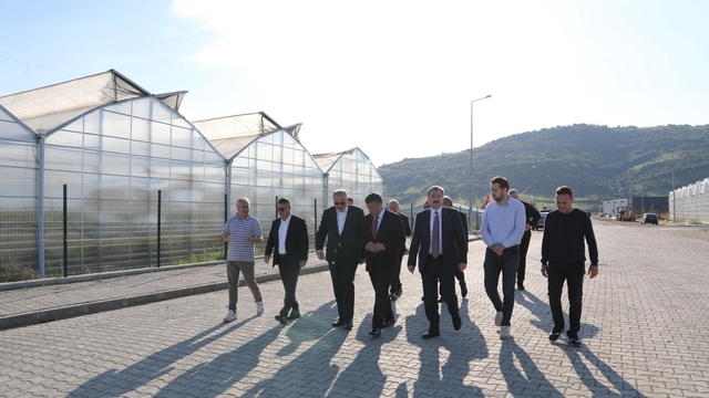 Bafra'da üretim ve kamu yatırımları yerinde incelendi