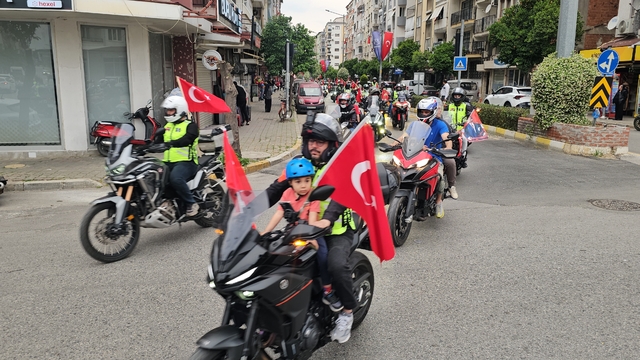 Nazilli'de iki tekerli kutlama