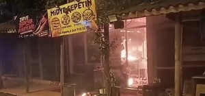 İş yerinde korkutan yangın