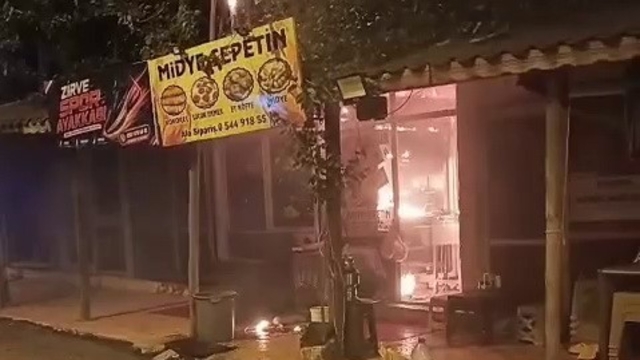 İş yerinde korkutan yangın