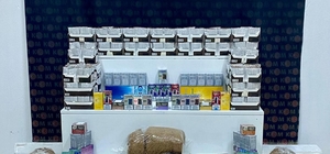Kars'ta binlerce makaron ve kaçak sigara ele geçirildi