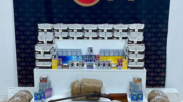 Kars'ta binlerce makaron ve kaçak sigara ele geçirildi
