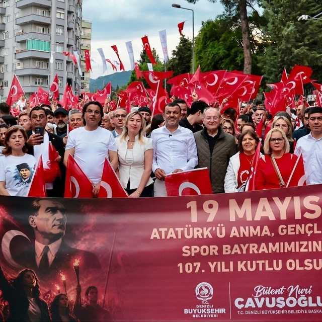 Denizli'de 19 Mayıs coşkusu Manga ile zirveye ulaştı