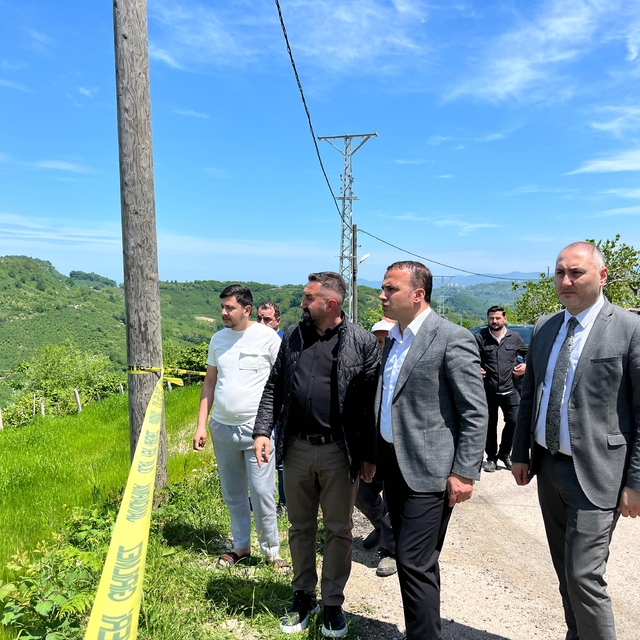 Ordu'da heyelan kamerada (2)